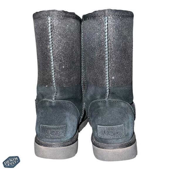 UGG® Women's Black Classic Short Sparkle Snow/Winter Boots | PRELOVED!! - Picture 11 of 16